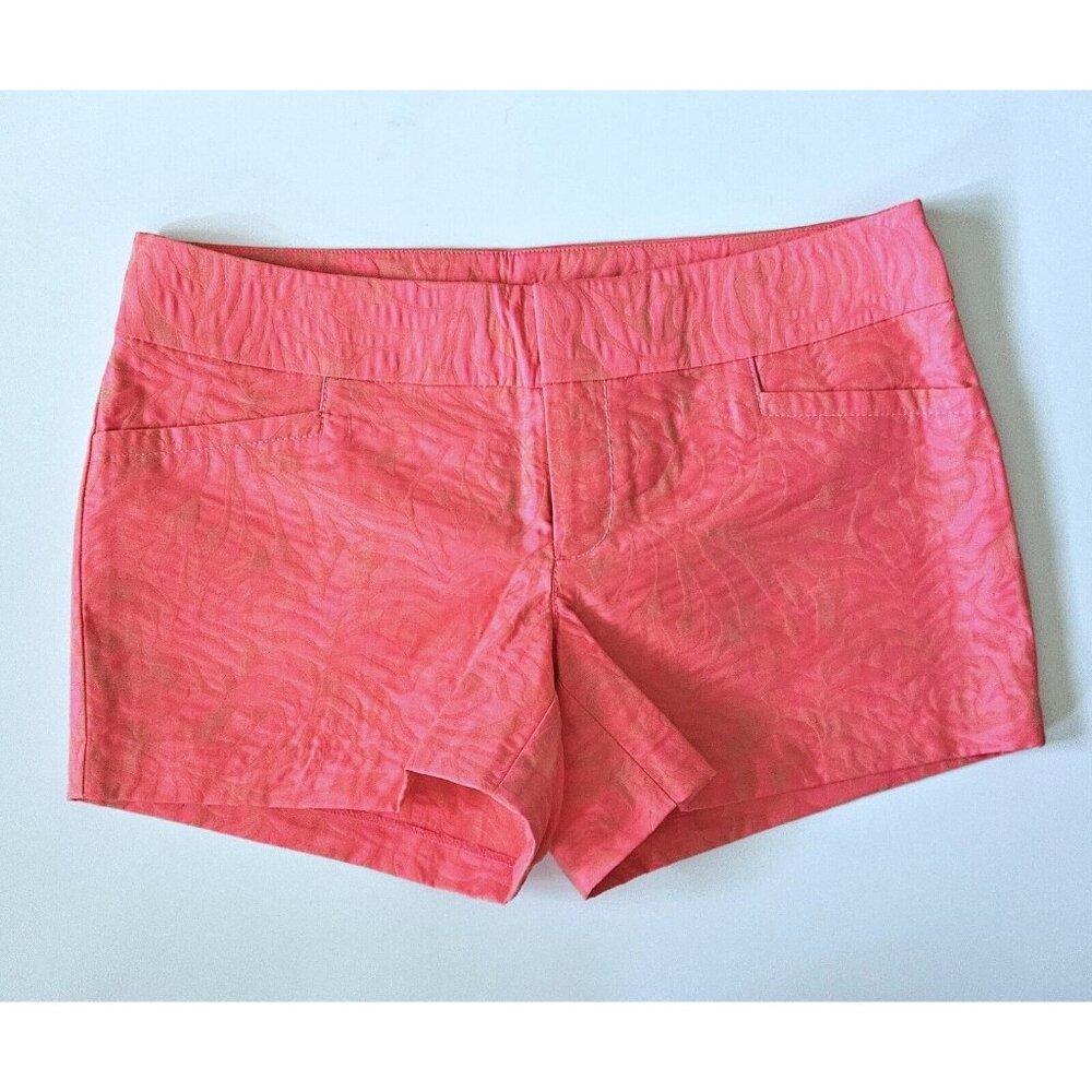 Lilly Pulitzer Ellie 2 NEW NWOT Jacquard Shorts Pink Flamingo